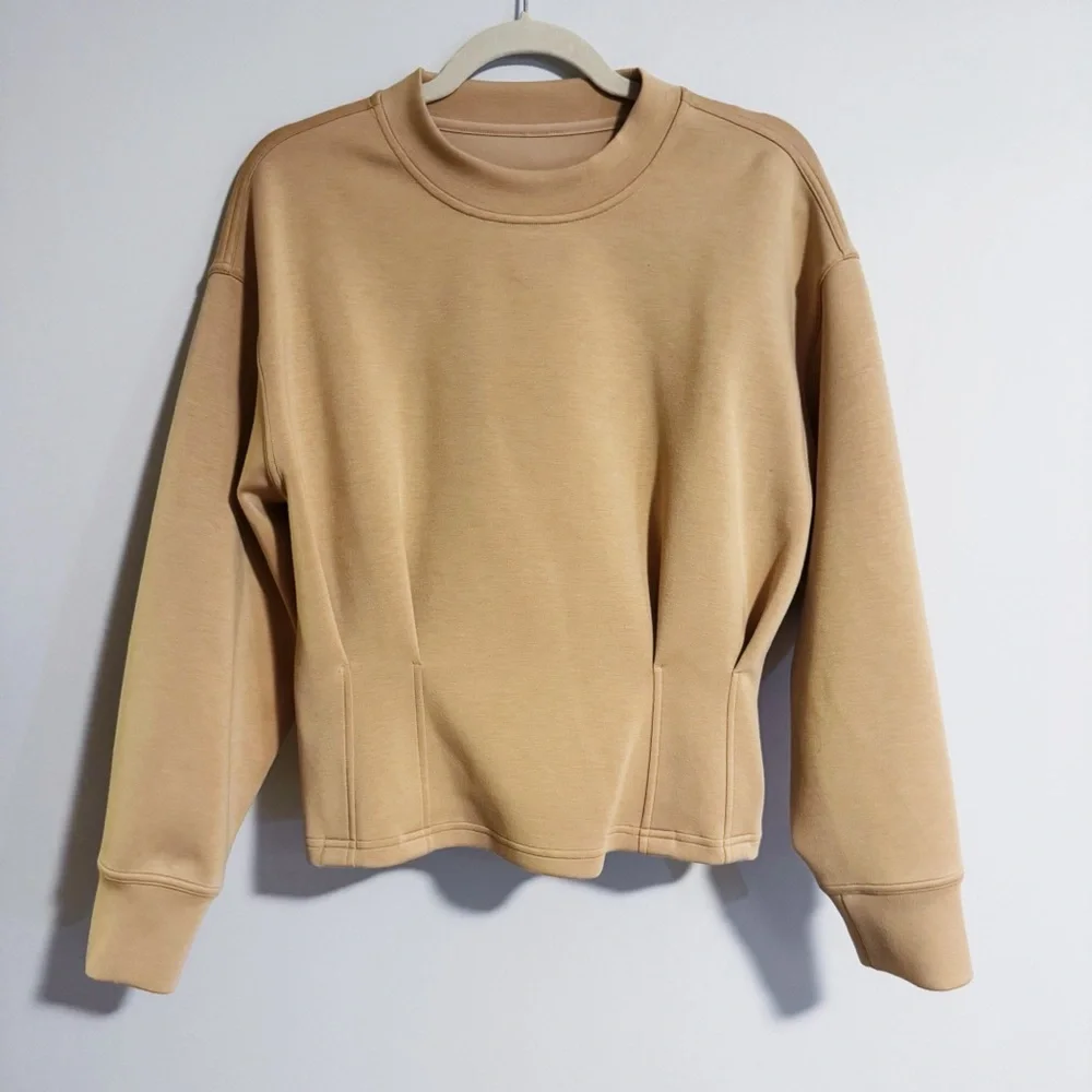 Lululemon - Tan Peplum Sweater